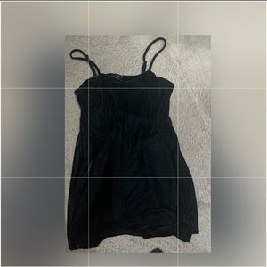 Black velvet dress ( thigh length)